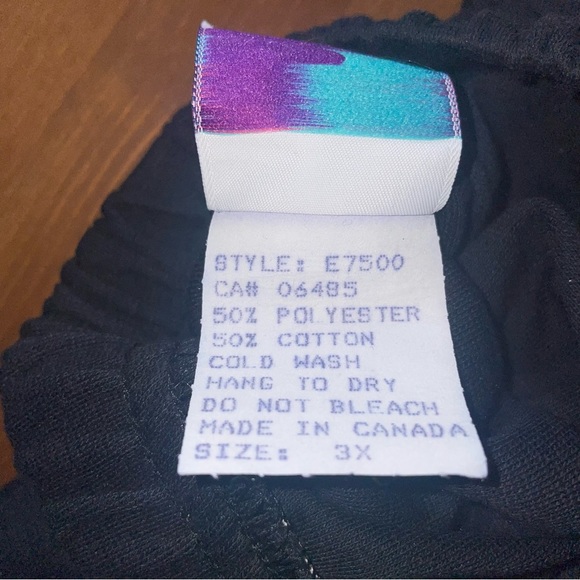 NWOT brK black 3x tapered leg casual pant. - Picture 5 of 5